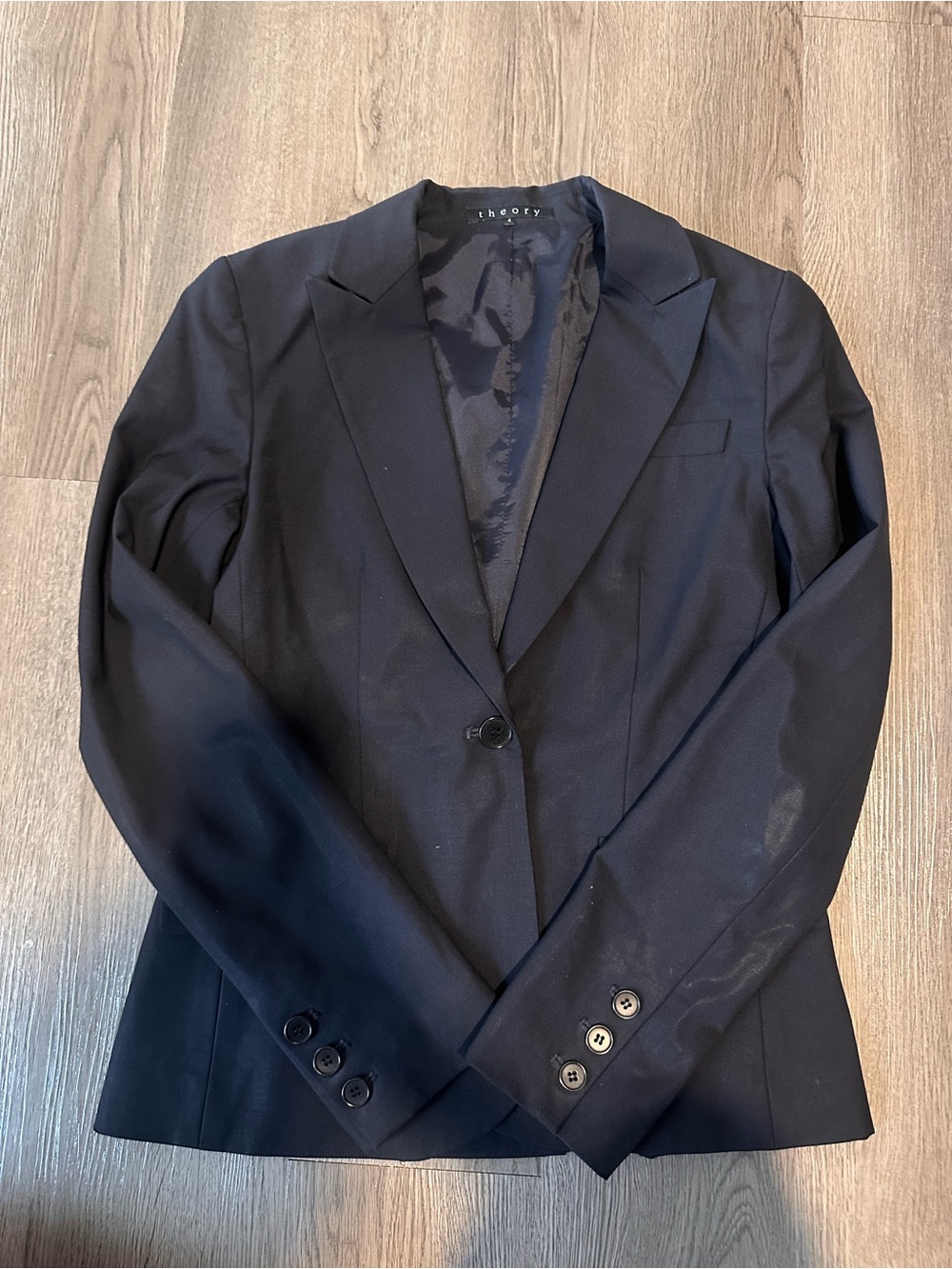 Theory women’s black wool blazer
